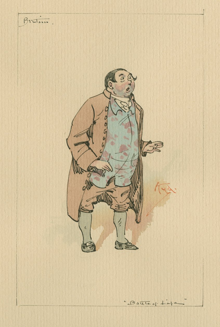 Ben Britain - Der Kampf des Lebens, um 1920er Jahre von Joseph Clayton Clarke
