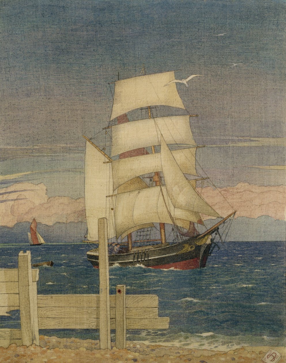 Großes Schiff, 1935 von Joseph Edward Southall