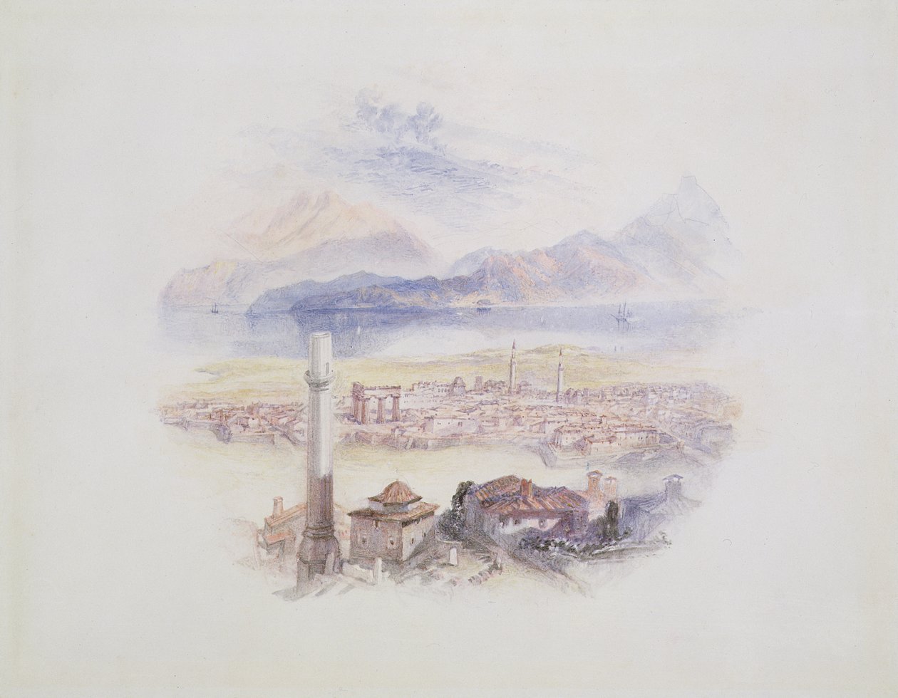 Korinth, von der Akropolis (Illustration aus 