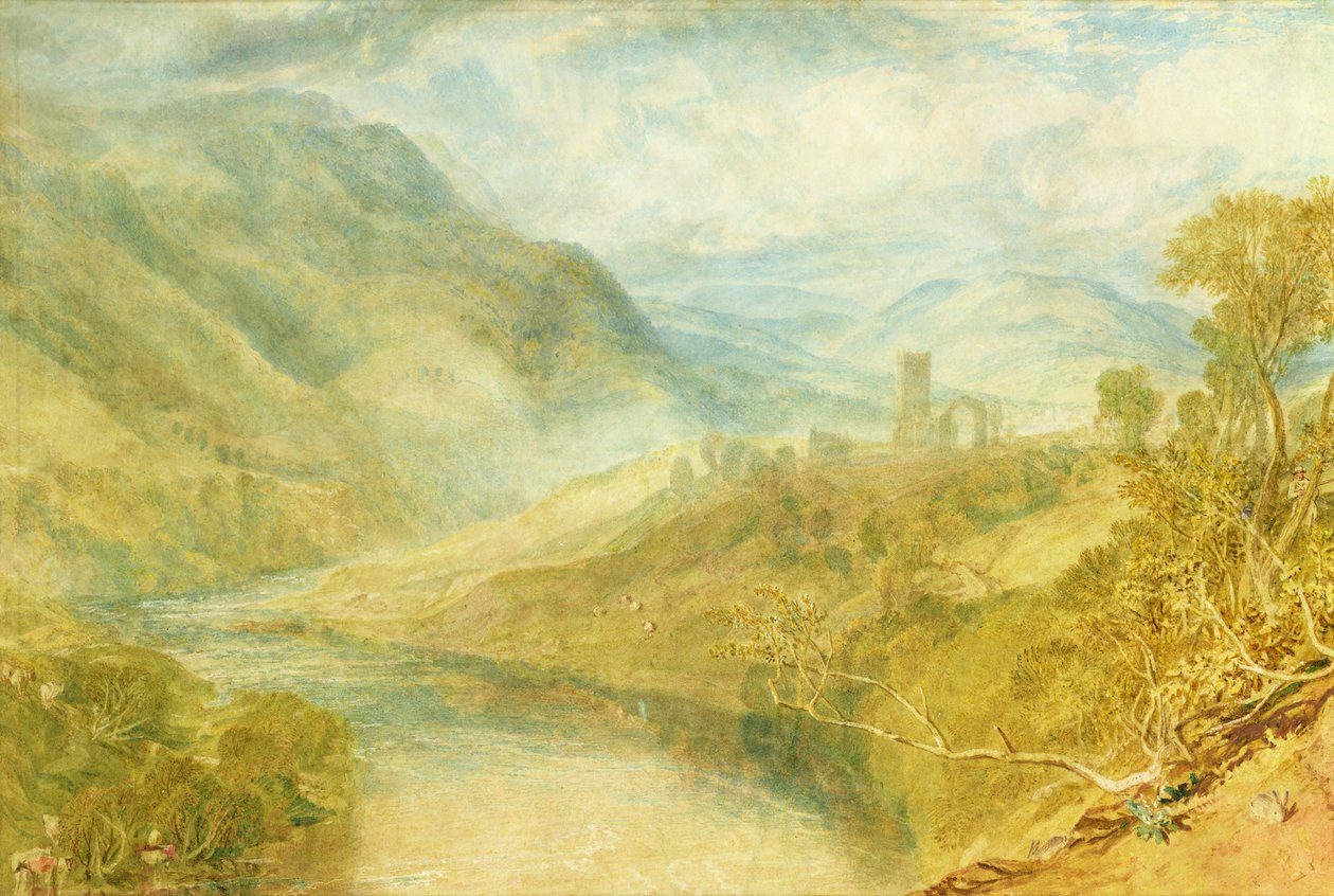 Merwick Abbey von Joseph Mallord William Turner: Kunstdruck