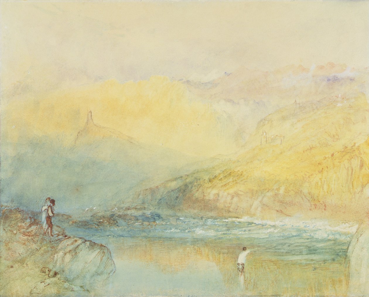 An der Mosel, nahe Traben-Trarbach, um 1841 von Joseph Mallord William Turner