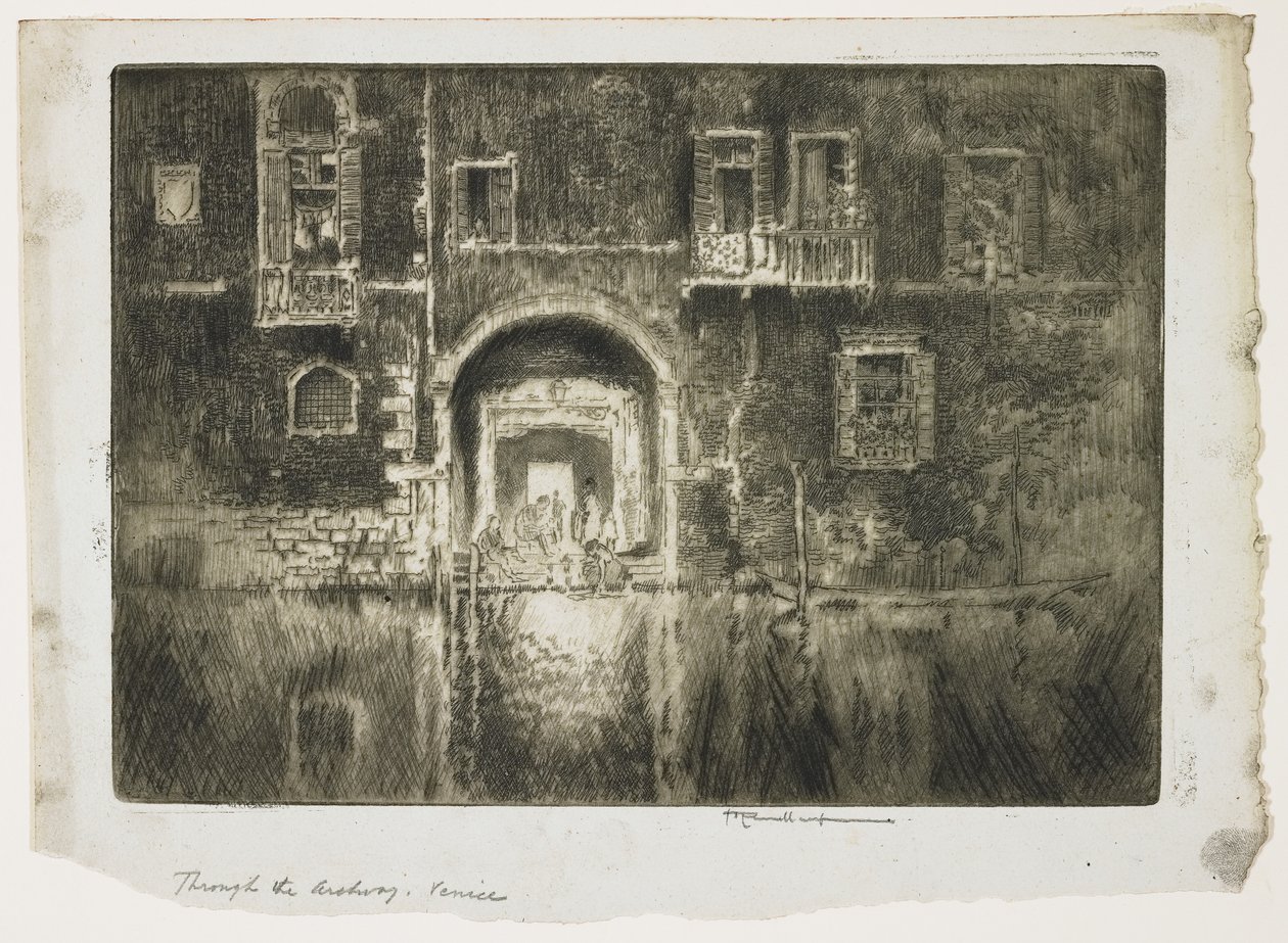 In der Nähe der Abazzia, Venedig, 1883 von Joseph Pennell