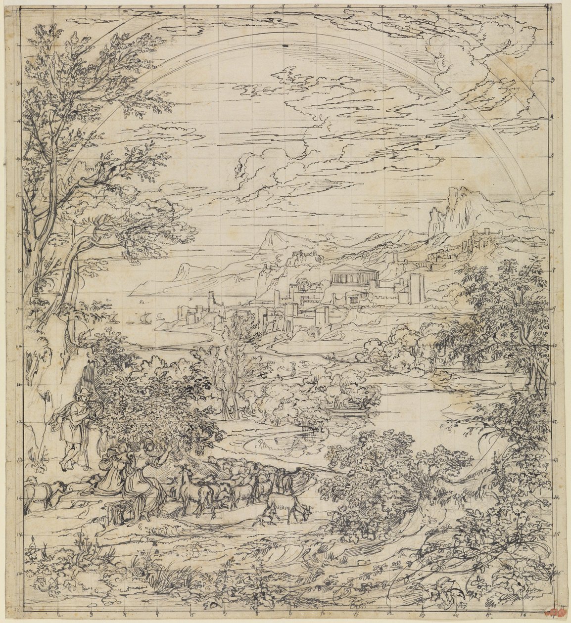 Heroische Landschaft mit Regenbogen von Joseph Anton Koch