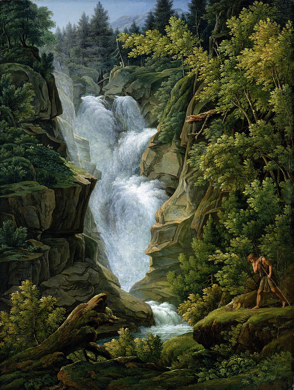 Wasserfall in den Berner Alpen, 1796 von Joseph Anton Koch