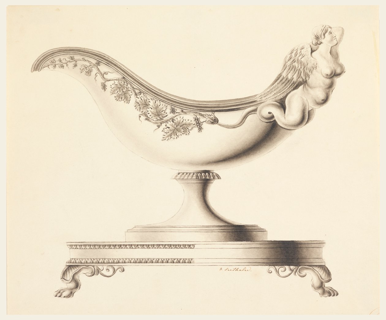 Entwurf für eine Sauciere von Joseph Anton Seethaler Ii