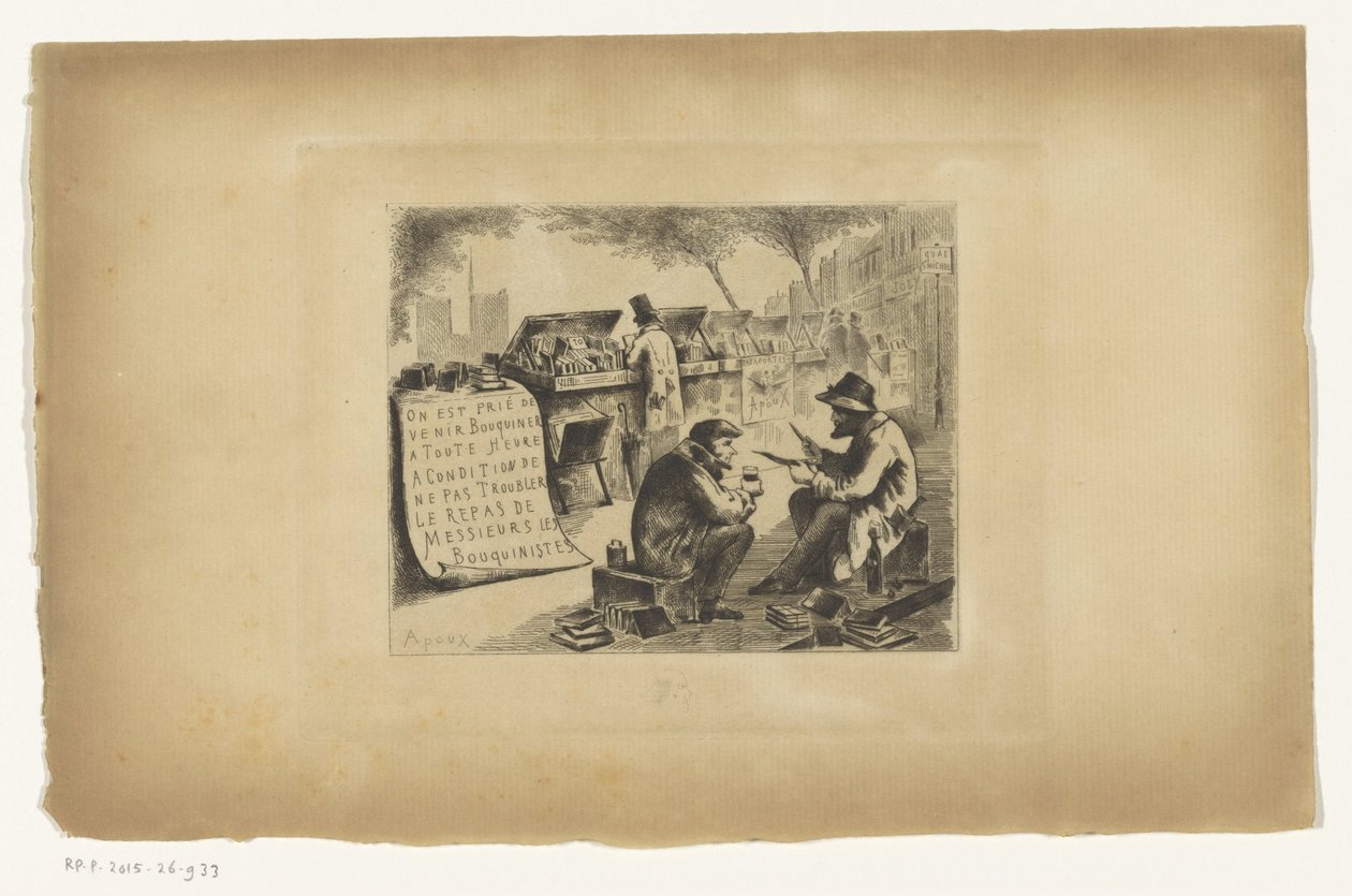 Buchhändler beim Mittagessen von Joseph Apoux