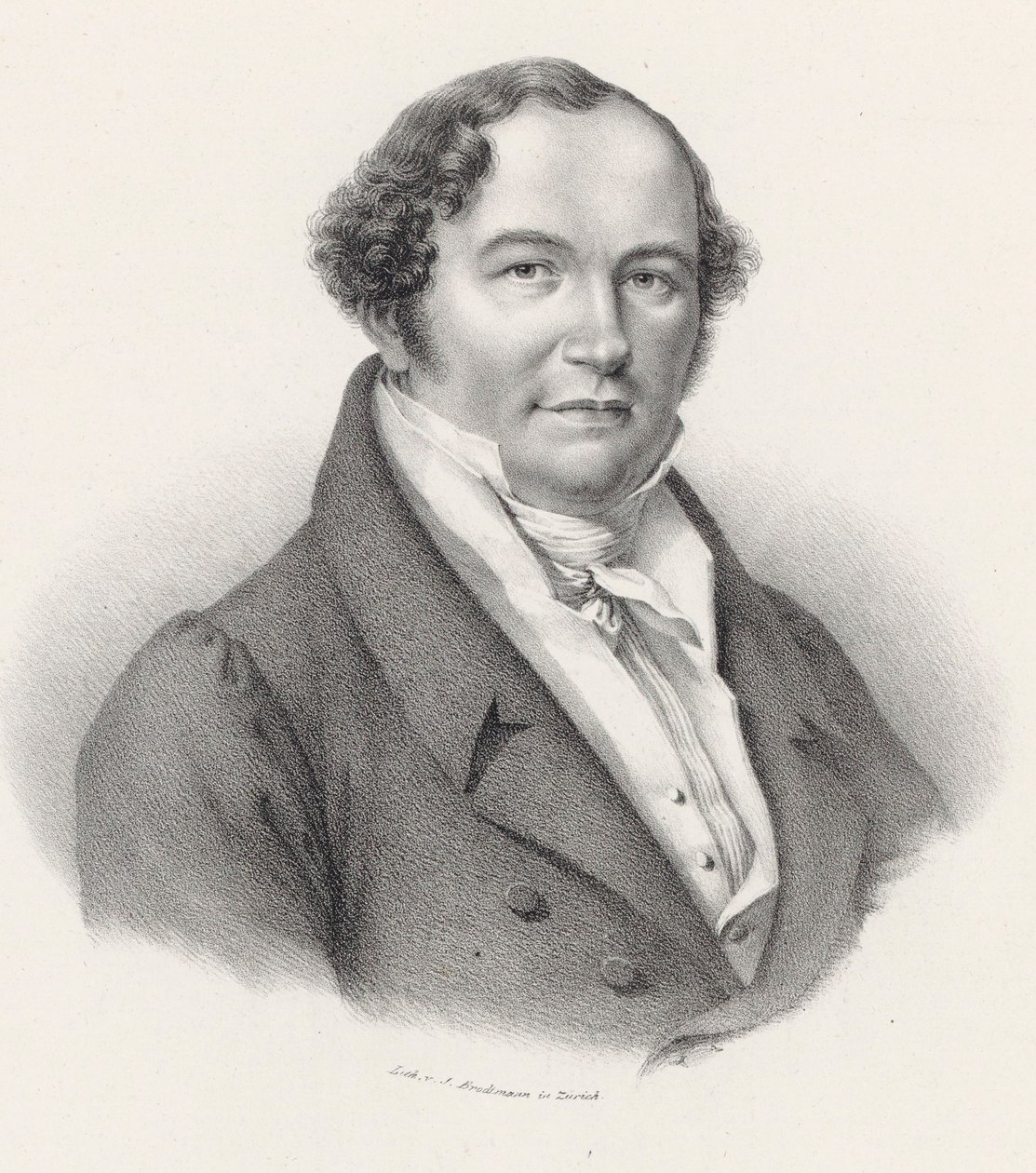 Porträt des Komponisten Conradin Kreutzer 1780-1849. von Joseph Brodtmann