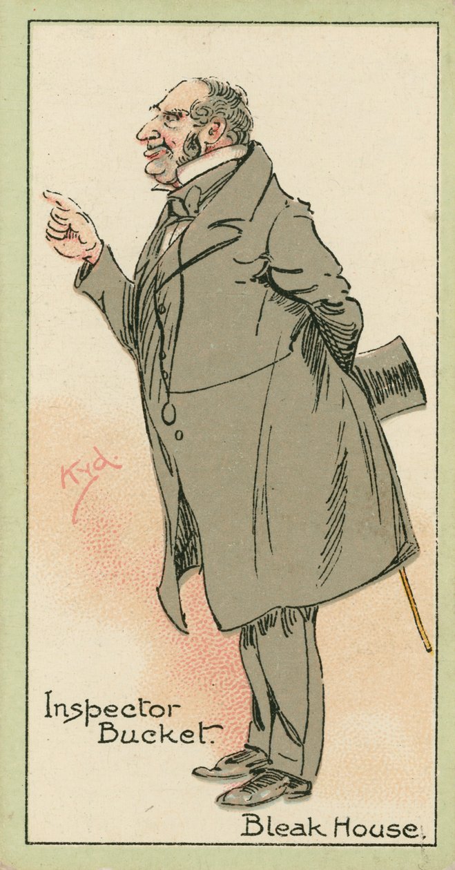 Inspektor Bucket, Bleak House von Joseph Clayton (1856-1937) (after) Clarke