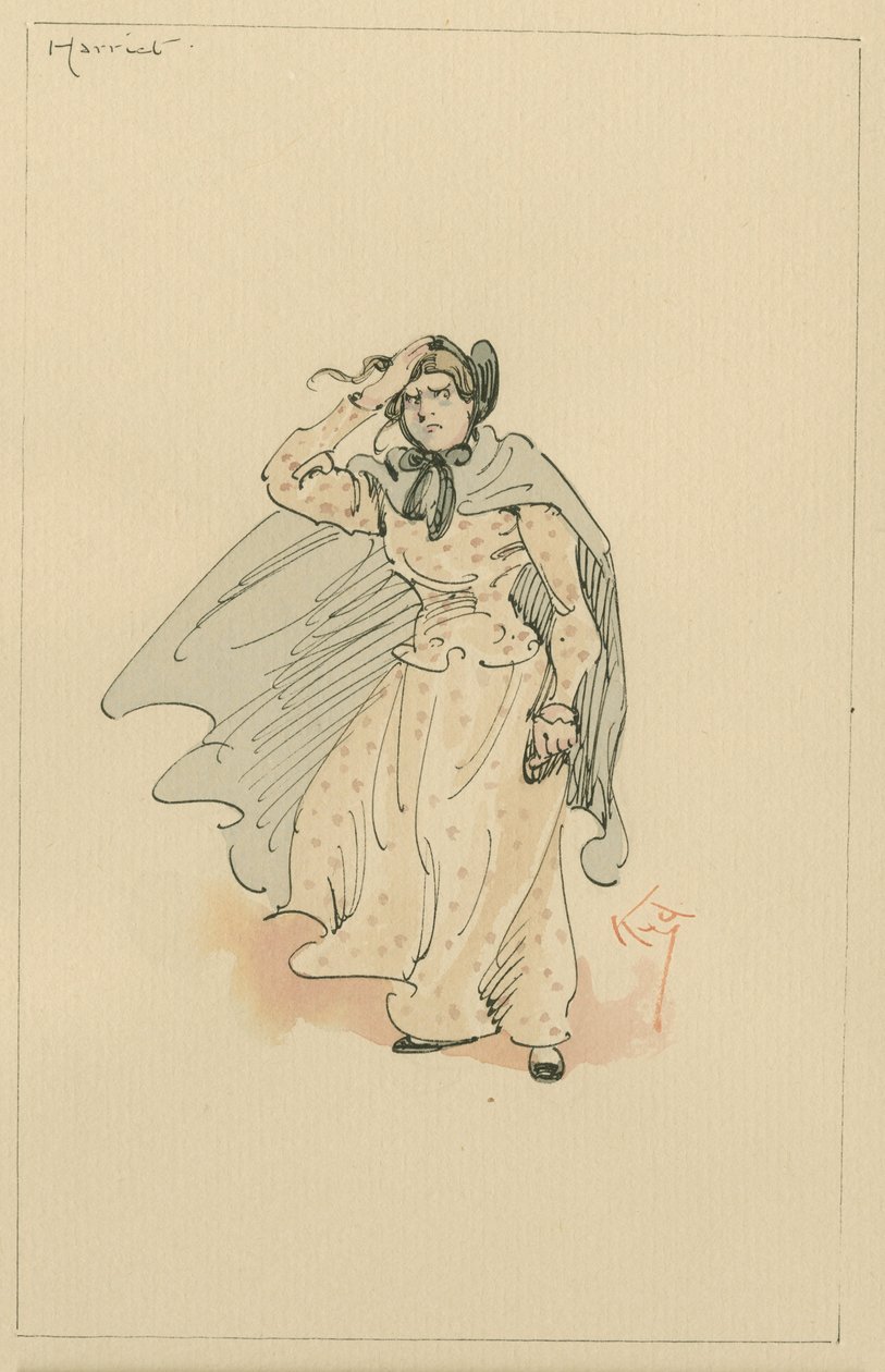 Miss Harriet Carker, ca. 1920er von Joseph Clayton Clarke