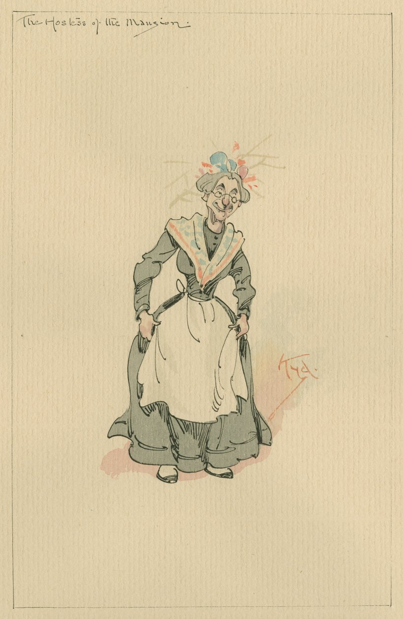 Die Gastgeberin des Herrenhauses, ca. 1920er Jahre von Joseph Clayton Clarke