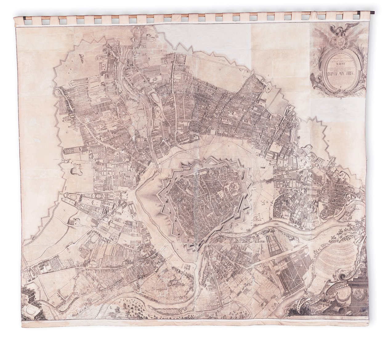 Wiener Wandkarte, 1776 oder 77 von Joseph Daniel Huber