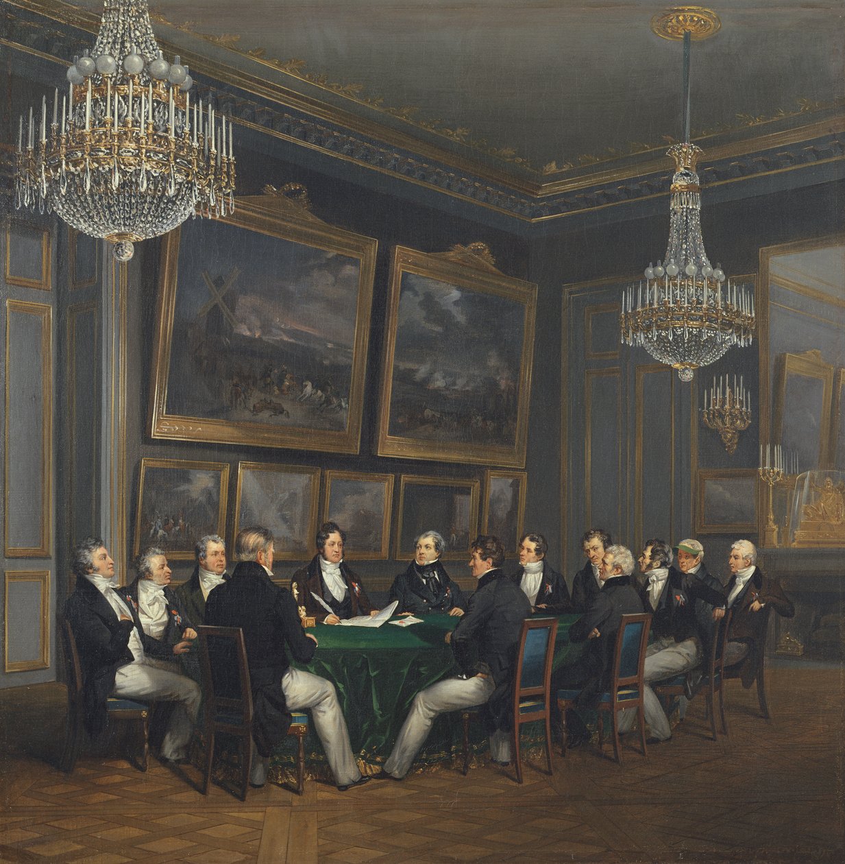 Louis Philippe (1773-1850) Herzog von Orleans, unterzeichnet die Proklamation der Generalleutnantschaft des Reiches, 31. Juli 1830 von Joseph Desire Court