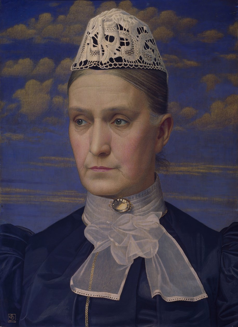 Porträt der Mutter des Künstlers, 1902 von Joseph Edward Southall