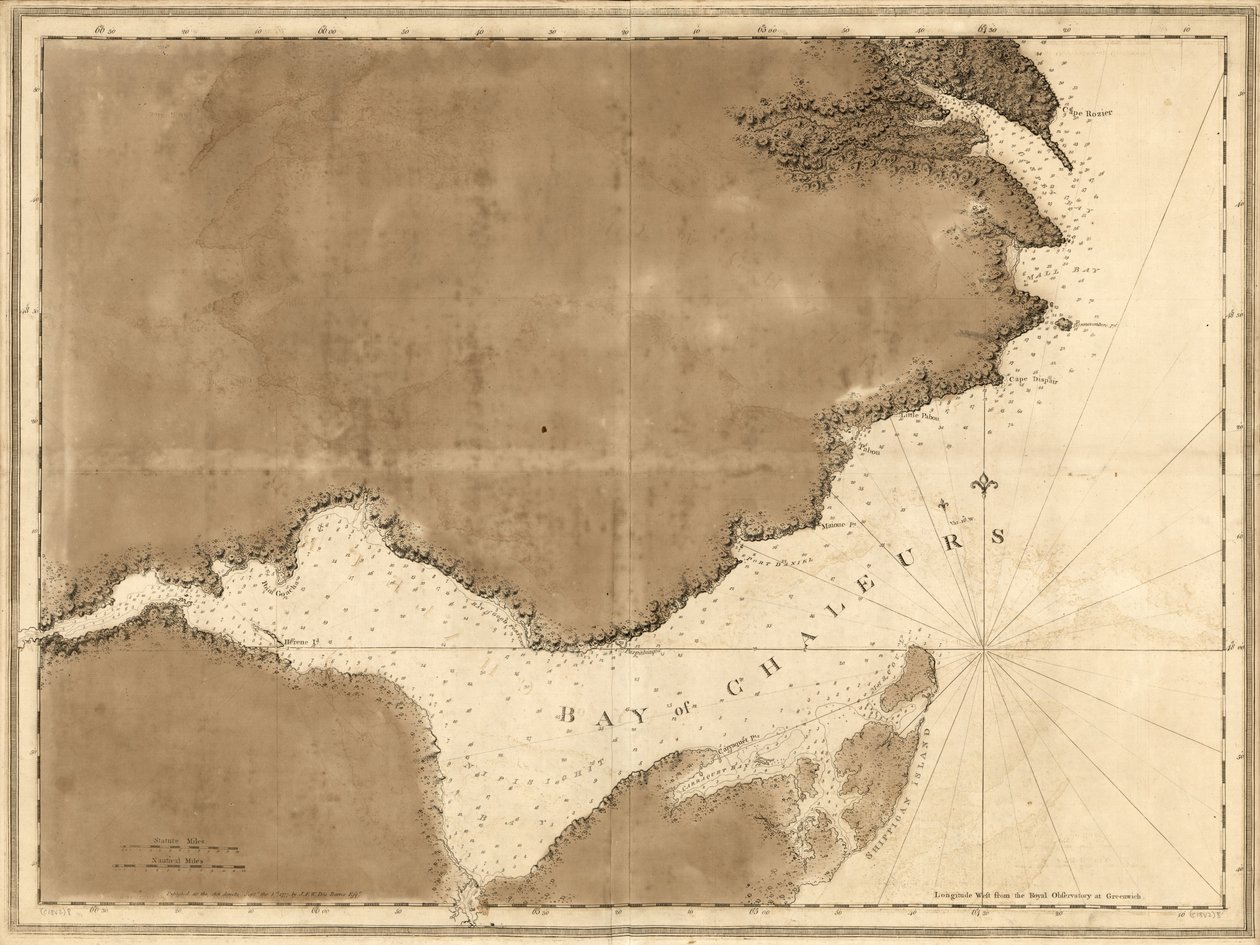 Der Atlantische Neptun, veröffentlicht für die Nutzung der Royal Navy von Großbritannien von Joseph F. W. Des Barres