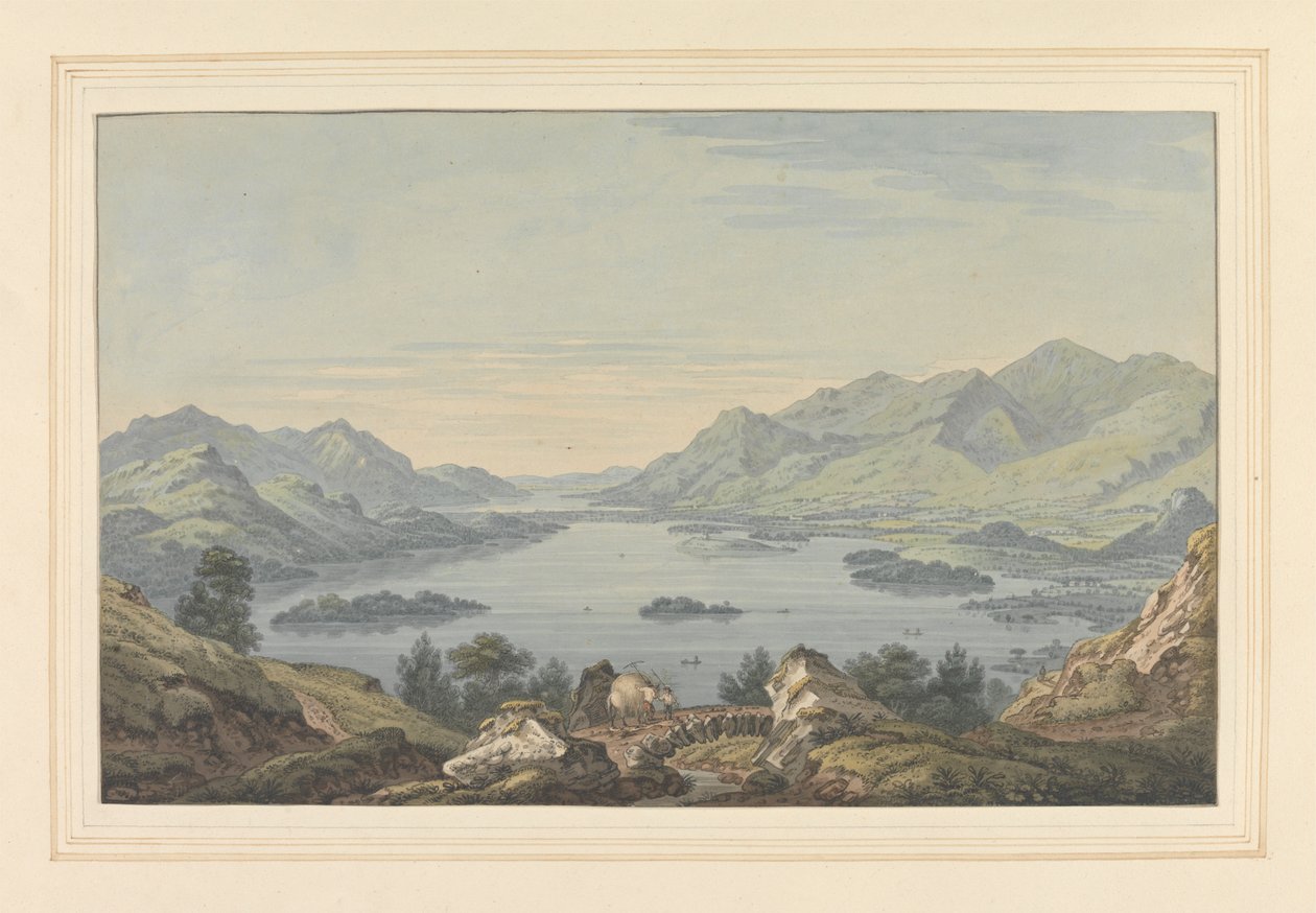 Tal von Keswick und Derwent Water von Joseph Farington