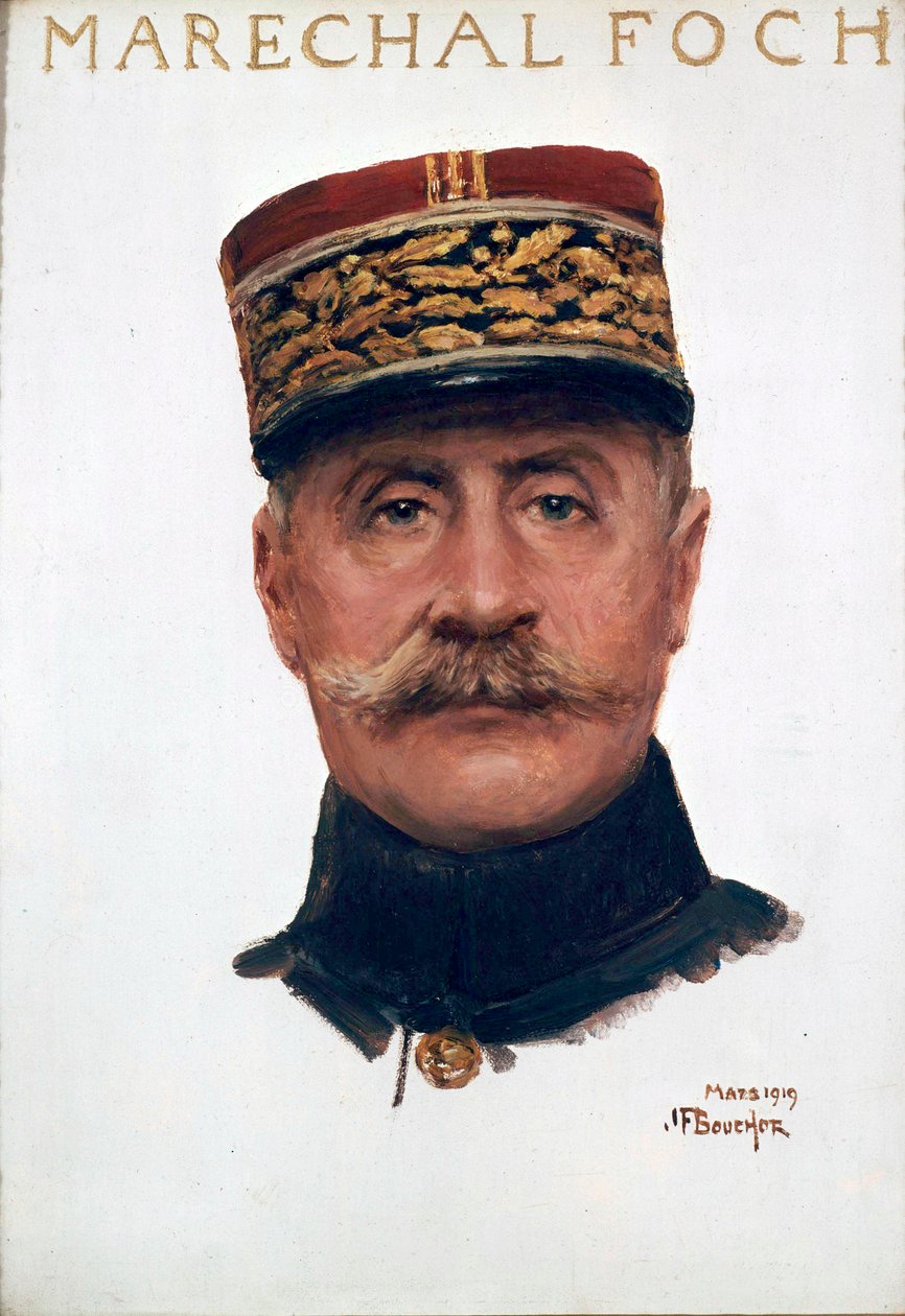 Porträt von Marschall Ferdinand Foch von Joseph Felix Bouchor