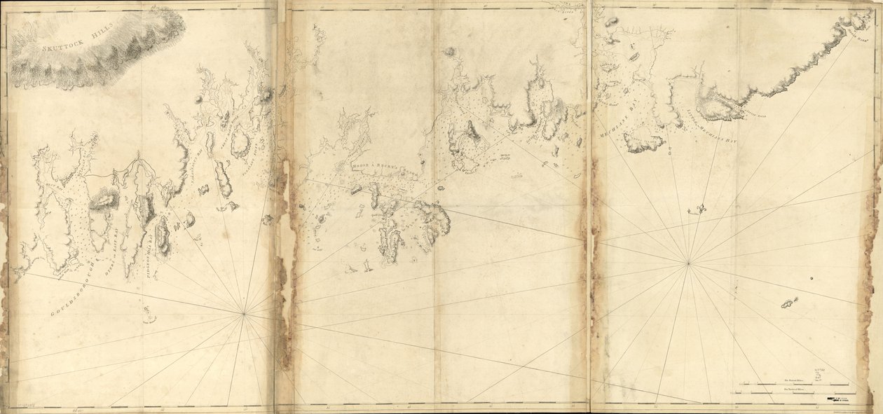 Küste von Maine von Moose Cove bis Gouldsboro Bay von Joseph Frederick Barres