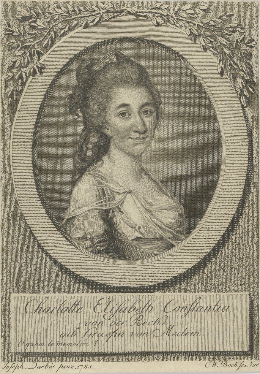 Porträt von Elisa von der Recke von Joseph Friedrich August Darbes