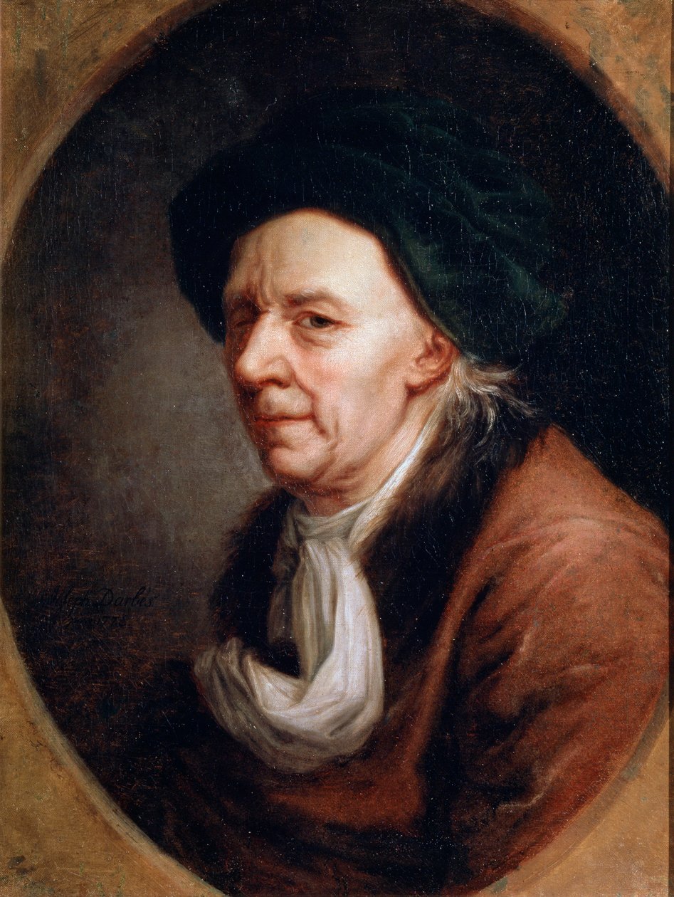 Porträt des Mathematikers Leonhard Euler, 1707-1783, deutsches Gemälde des 18. Jahrhunderts von Joseph Friedrich August Darbes