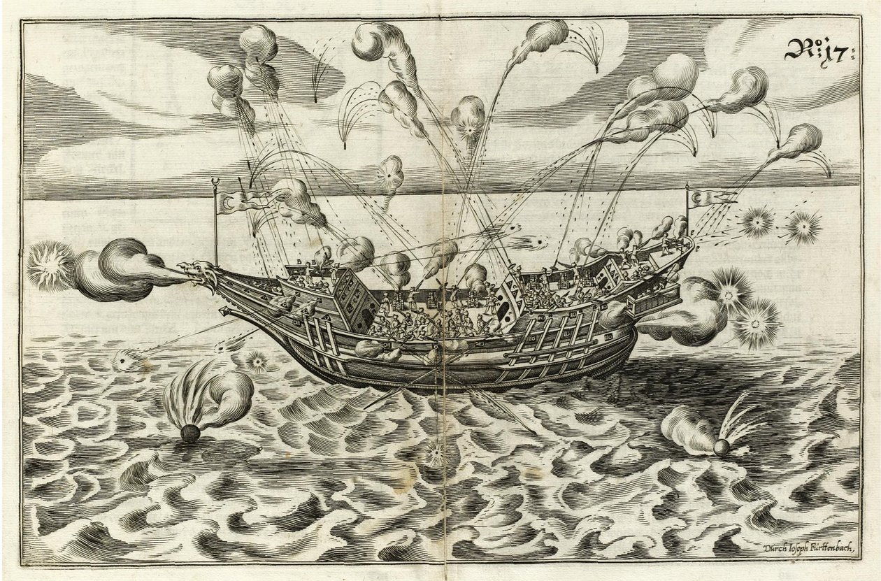 Illustration aus Architectura navalis von J. Furttenbach von Joseph Furttenbach