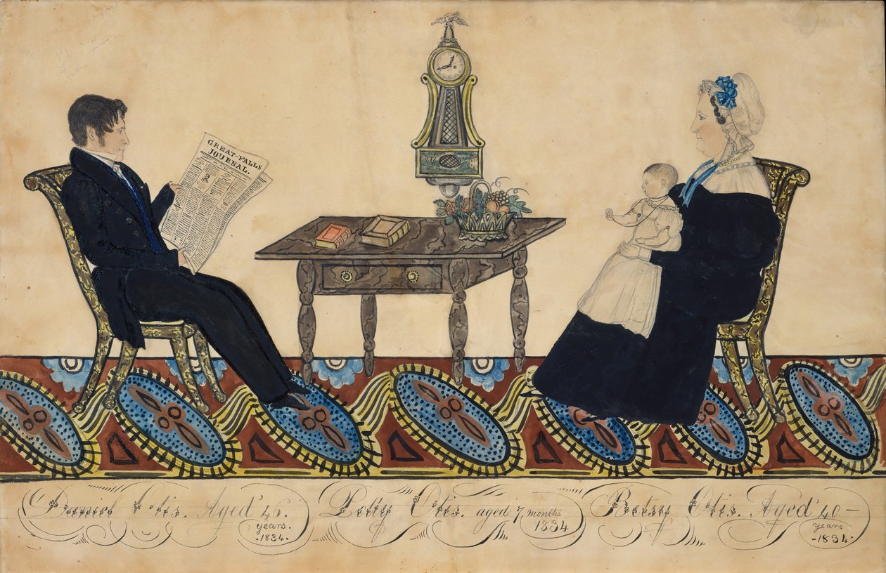 Mr. und Mrs. Daniel Otis und Kind, 1834 von Joseph H Davis