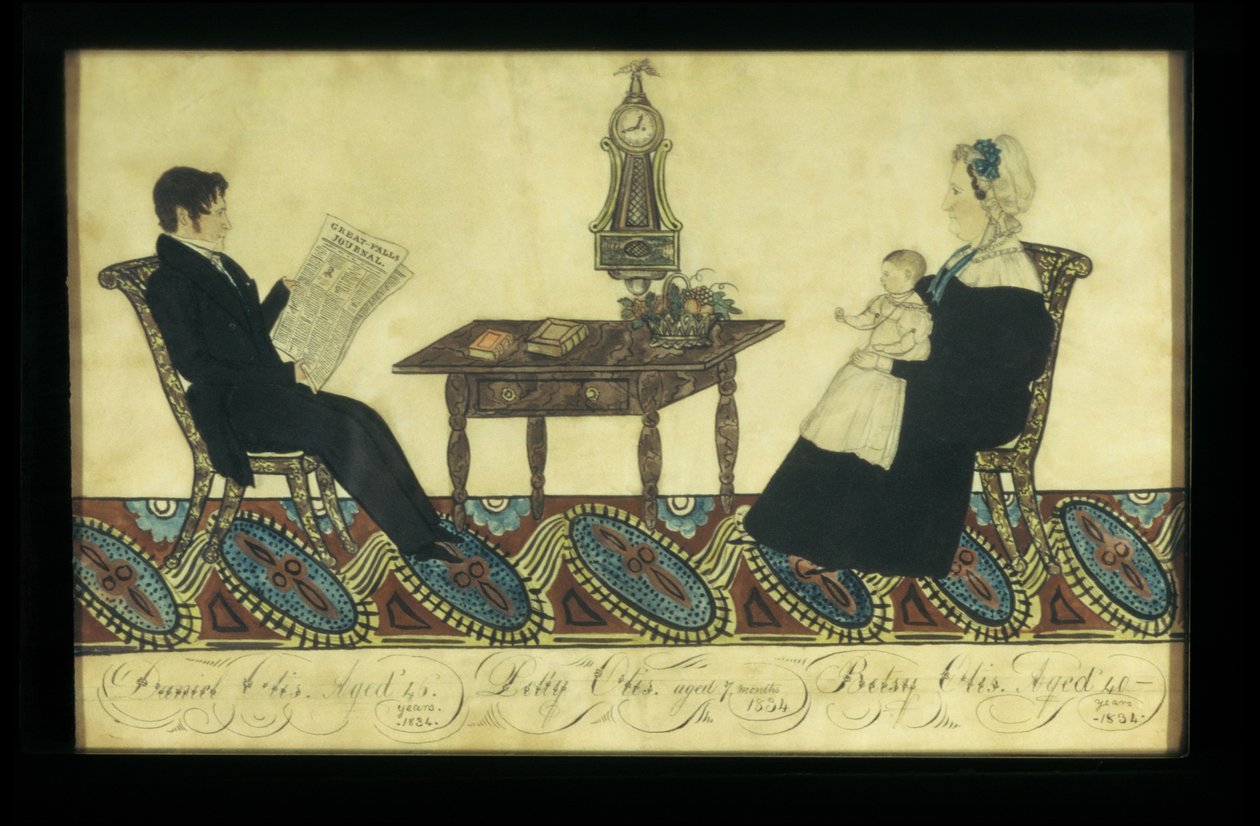 Herr und Frau Daniel Otis und Kind von Joseph Hilliard Davis