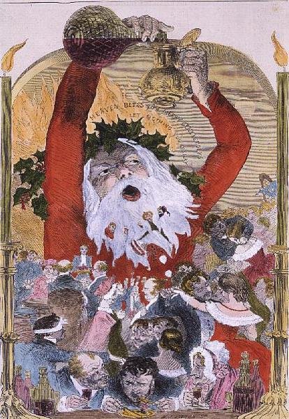 Fröhliche Weihnachten von Kenny Meadows, aus der Illustrated London News von Joseph Kenny after Meadows