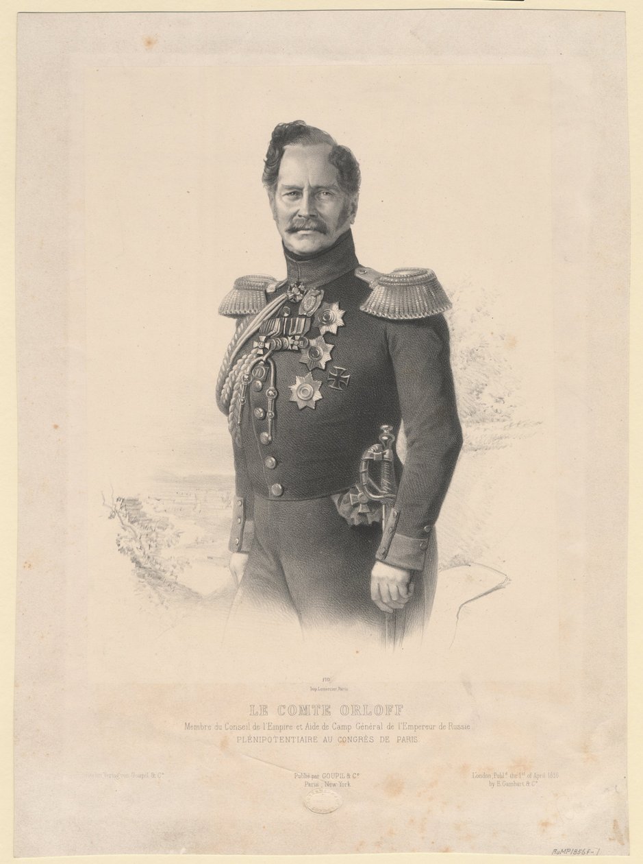 Porträt von Graf Alexej Fjodorowitsch Orlow 1787-1862 von Joseph Lemercier
