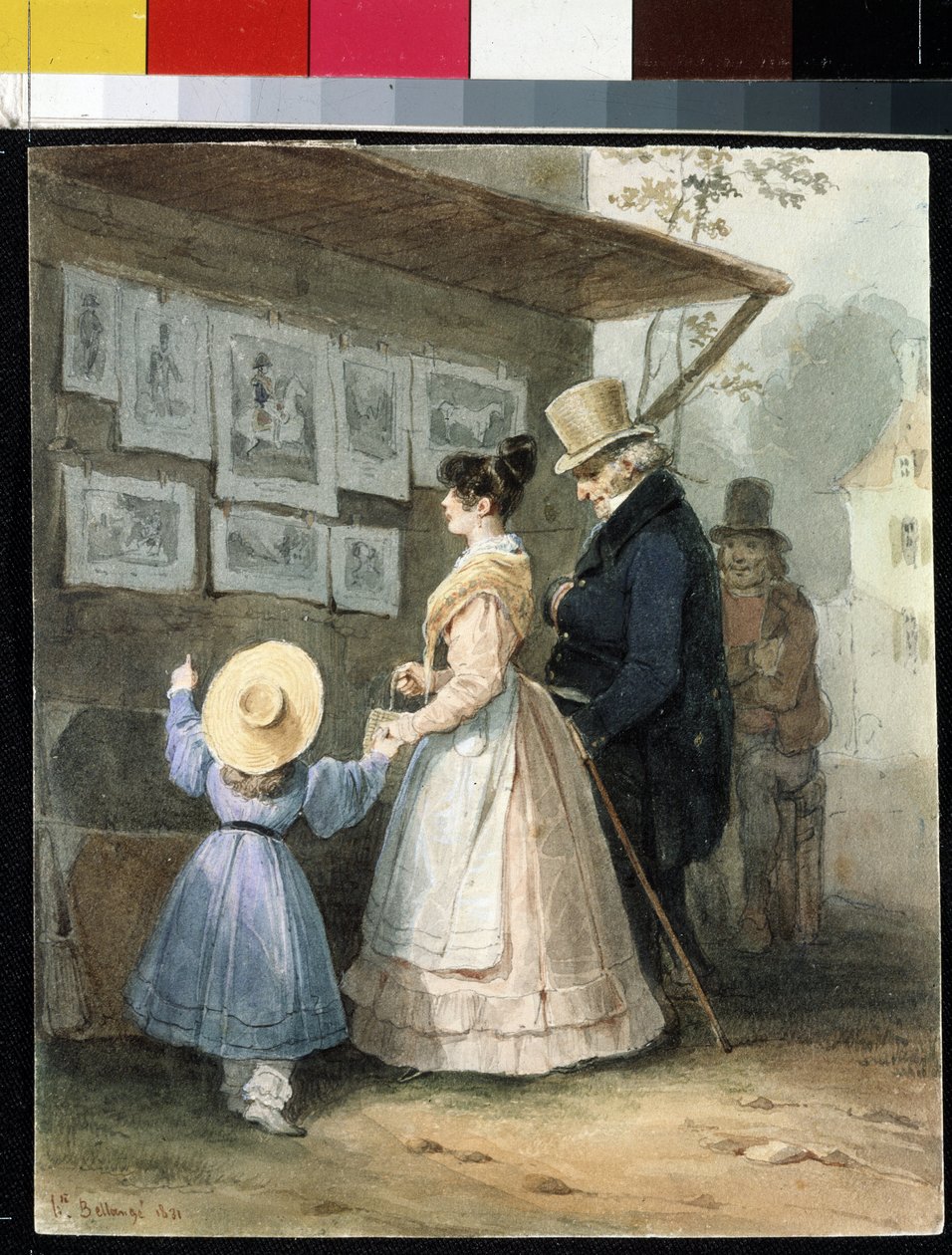 Beim Kupferstichhändler von Joseph Louis Hippolyte Bellange