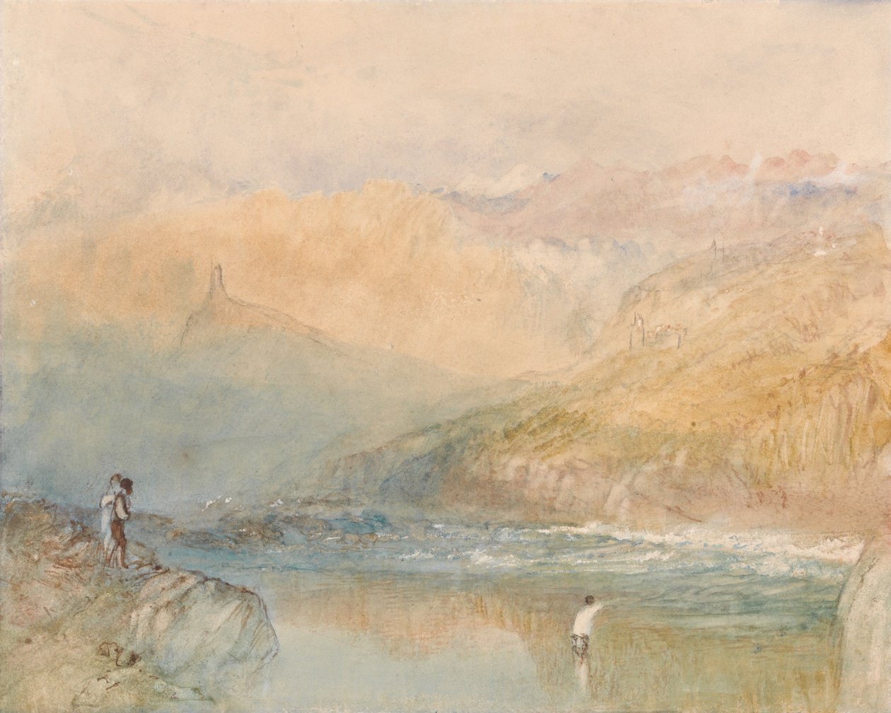 Ein Blick in die Schweiz, wahrscheinlich das Domleschg-Tal von Joseph Mallord William Turner