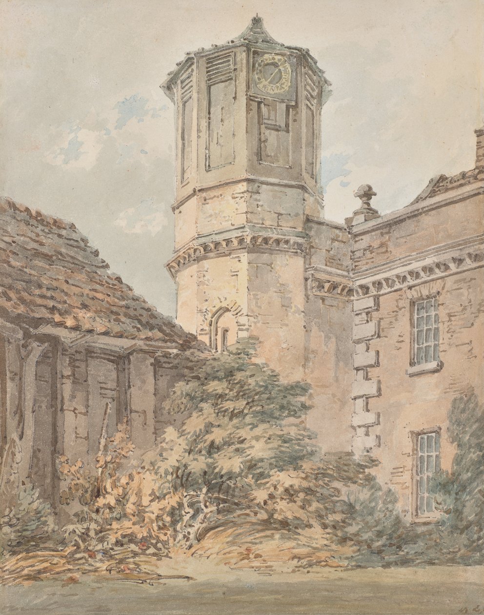 Brooke House, Hackney, London. Dr. Monros private Anstalt, um 1794 von Joseph Mallord William Turner