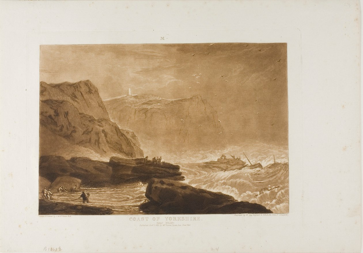 Küste von Yorkshire, Platte 24 aus Liber Studiorum von Joseph Mallord William Turner