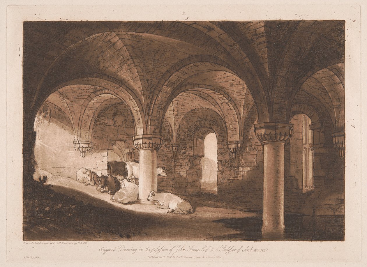 Krypta der Kirkstall Abbey von Joseph Mallord William Turner
