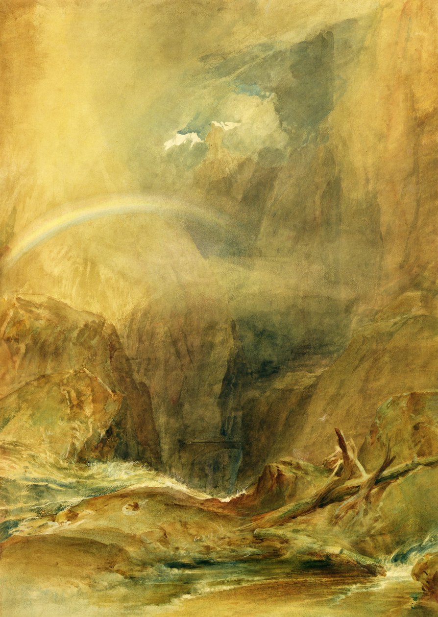 Teufelsbrücke, St. Gotthard-Pass, c.1804 von Joseph Mallord William Turner
