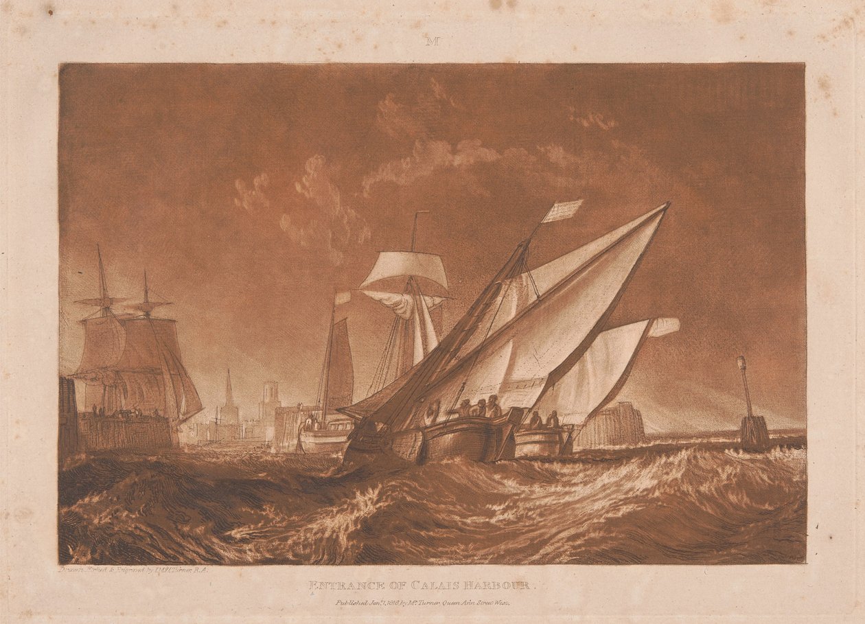 Eingang zum Hafen von Calais von Joseph Mallord William Turner