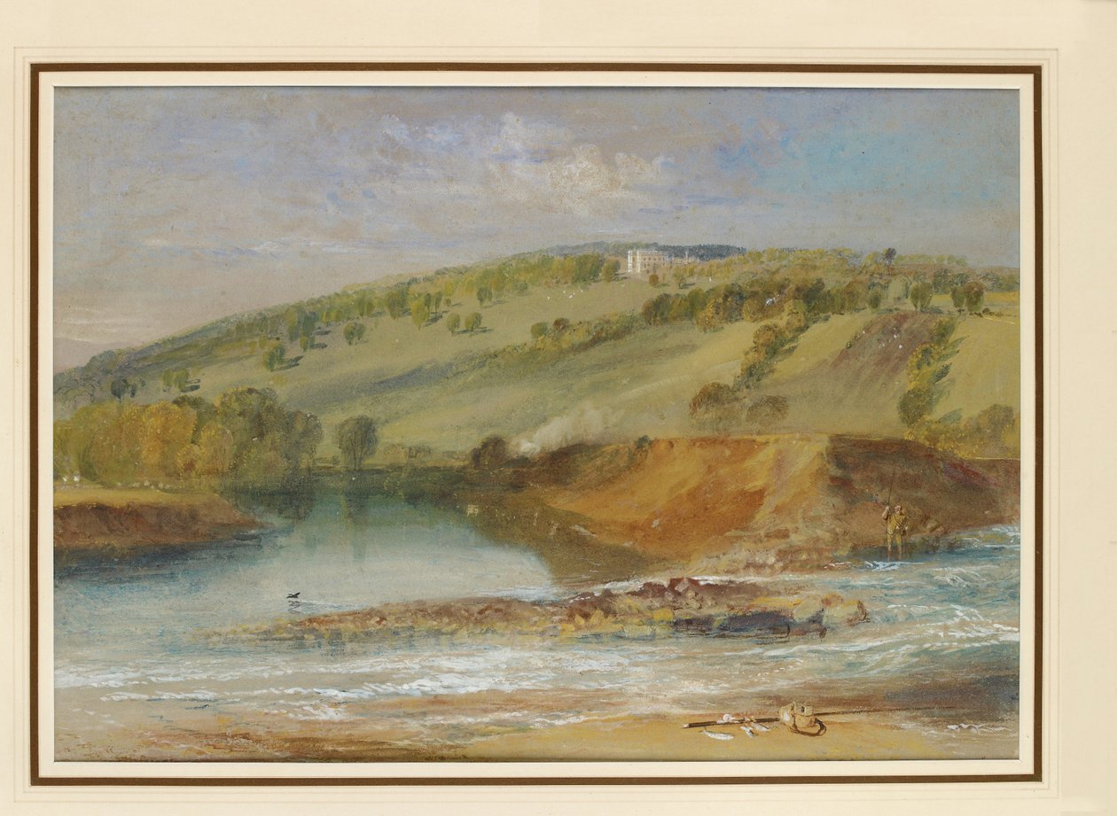 Farnley Hall, vom Zusammenfluss von Wharfe und Washburn von Joseph Mallord William Turner