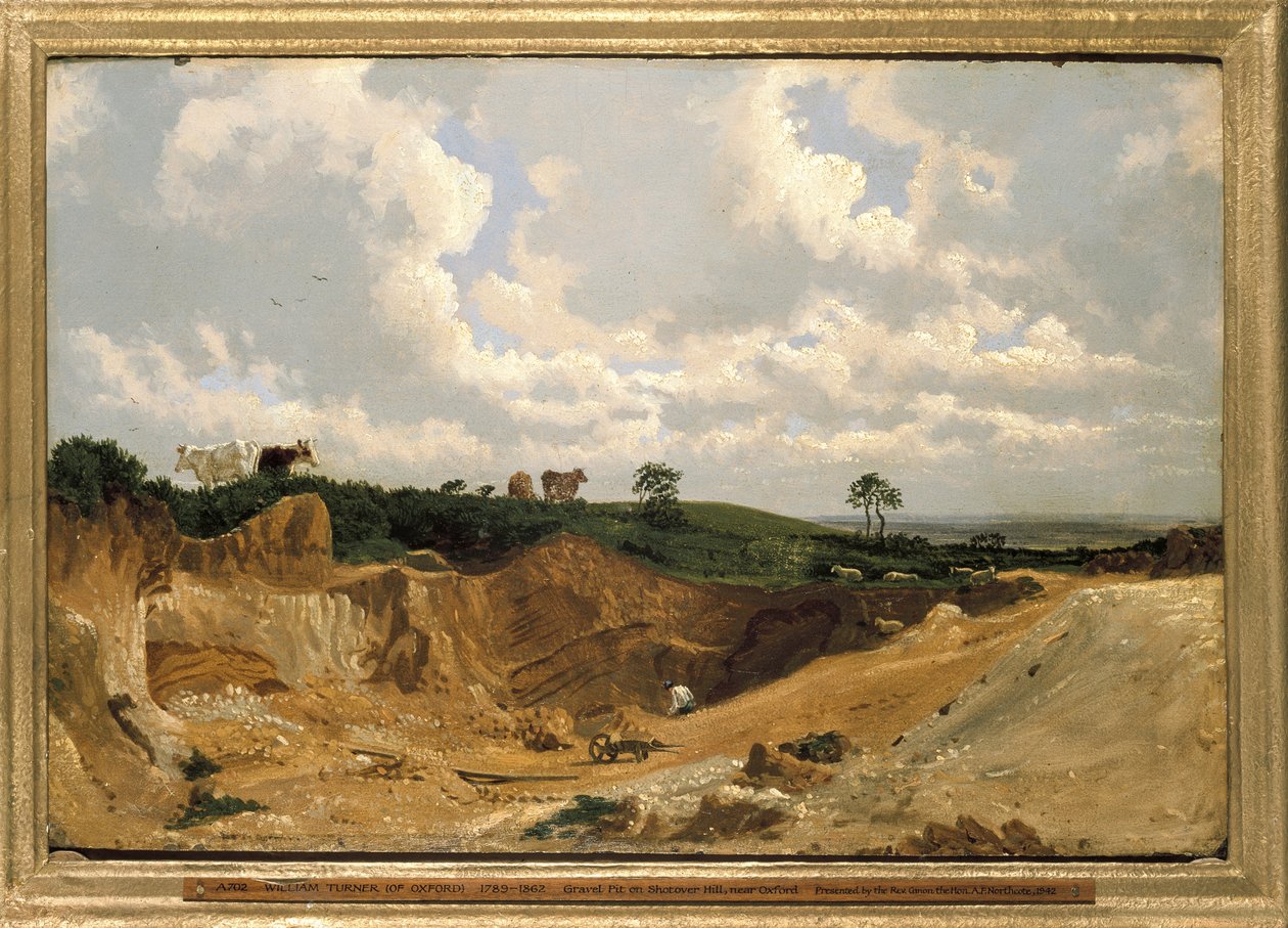 Kiesgrube auf dem Shotover Hill, in der Nähe von Oxford, um 1818 von Joseph Mallord William Turner