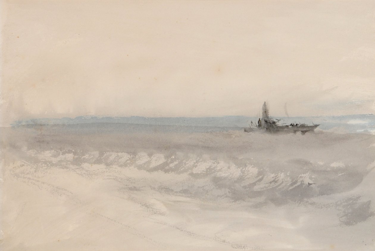 Graues Meer, Boot läuft auf Grund von Joseph Mallord William Turner