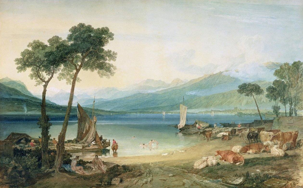 Genfersee und Mont Blanc von Joseph Mallord William Turner