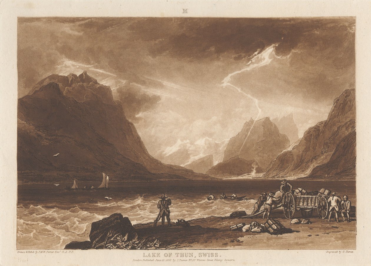 Thunersee, Schweiz von Joseph Mallord William Turner
