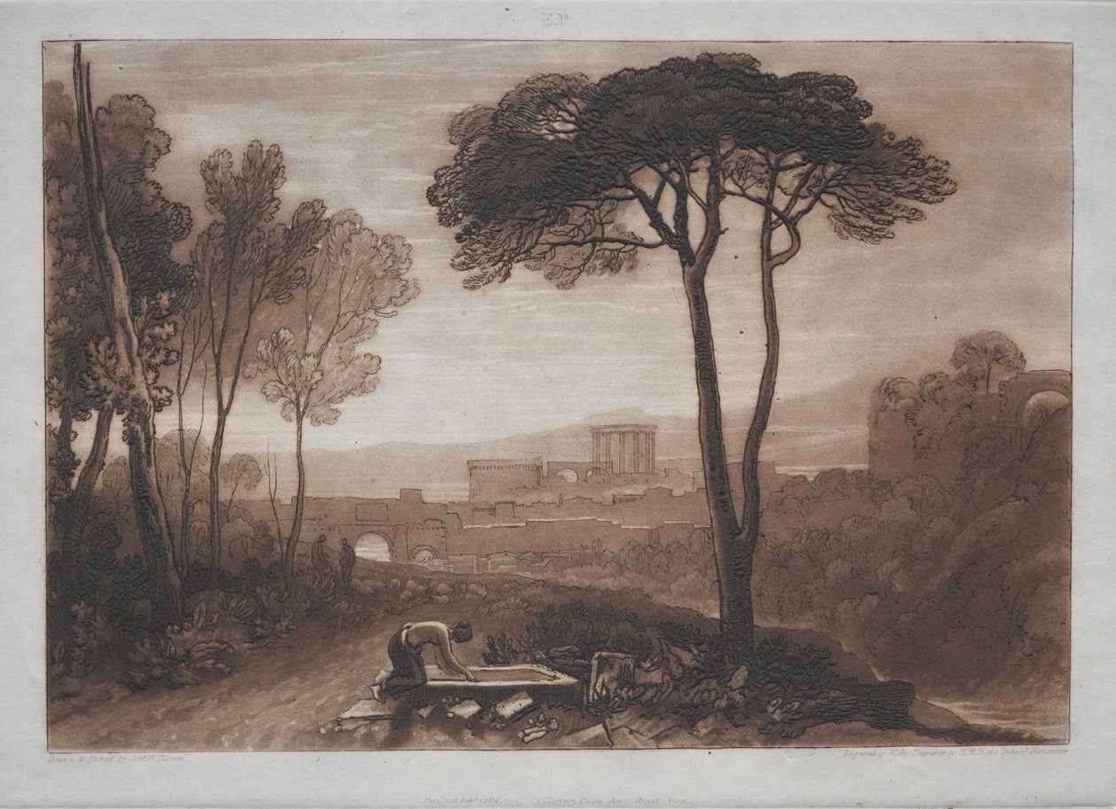 Liber Studiorum: Szene in der Campagna von Joseph Mallord William Turner