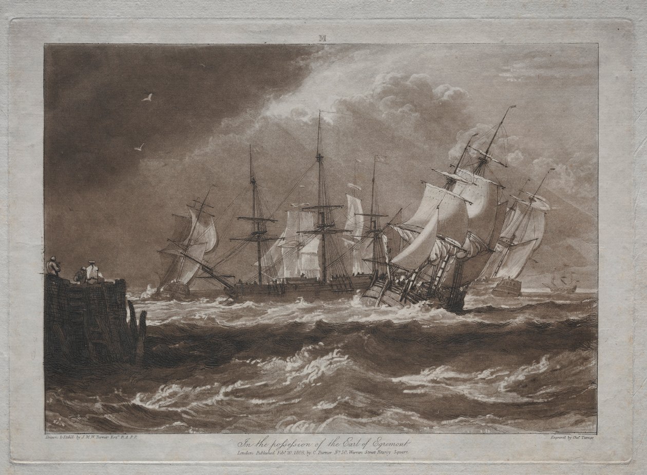 Liber Studiorum: Schiffe in einer Brise von Joseph Mallord William Turner