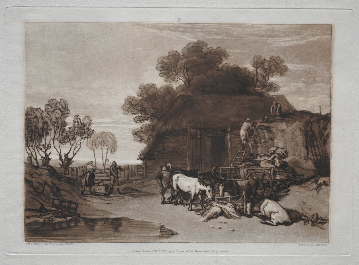 Liber Studiorum: Der Strohhof von Joseph Mallord William Turner