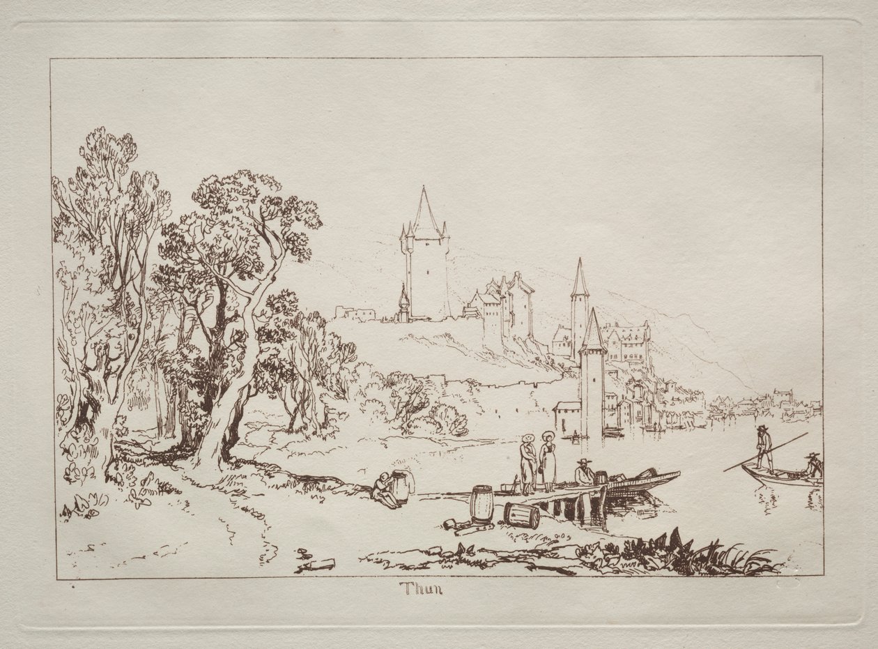 Liber Studiorum: Ville de Thun, Schweiz von Joseph Mallord William Turner