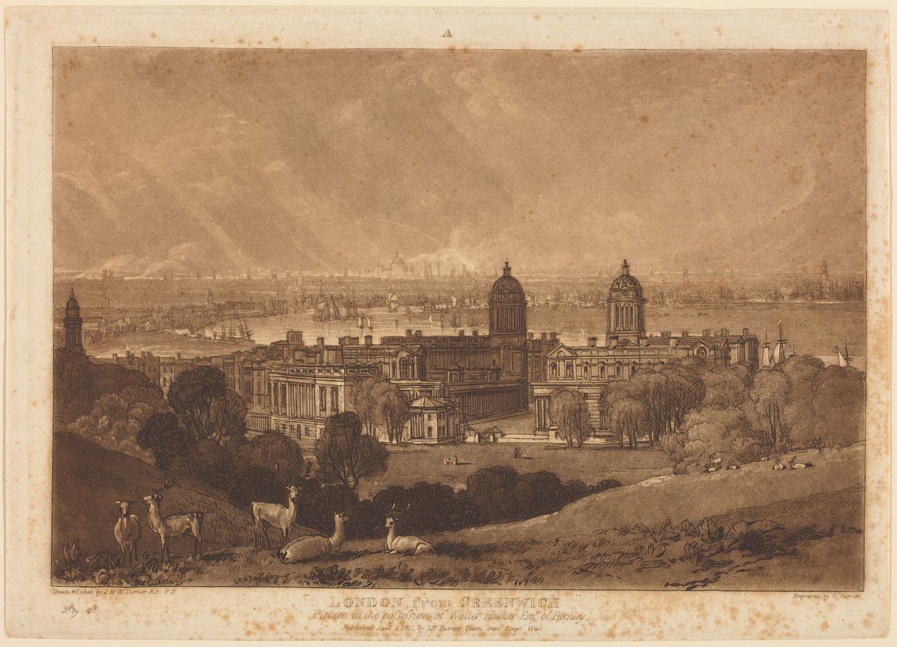 London von Greenwich von Joseph Mallord William Turner