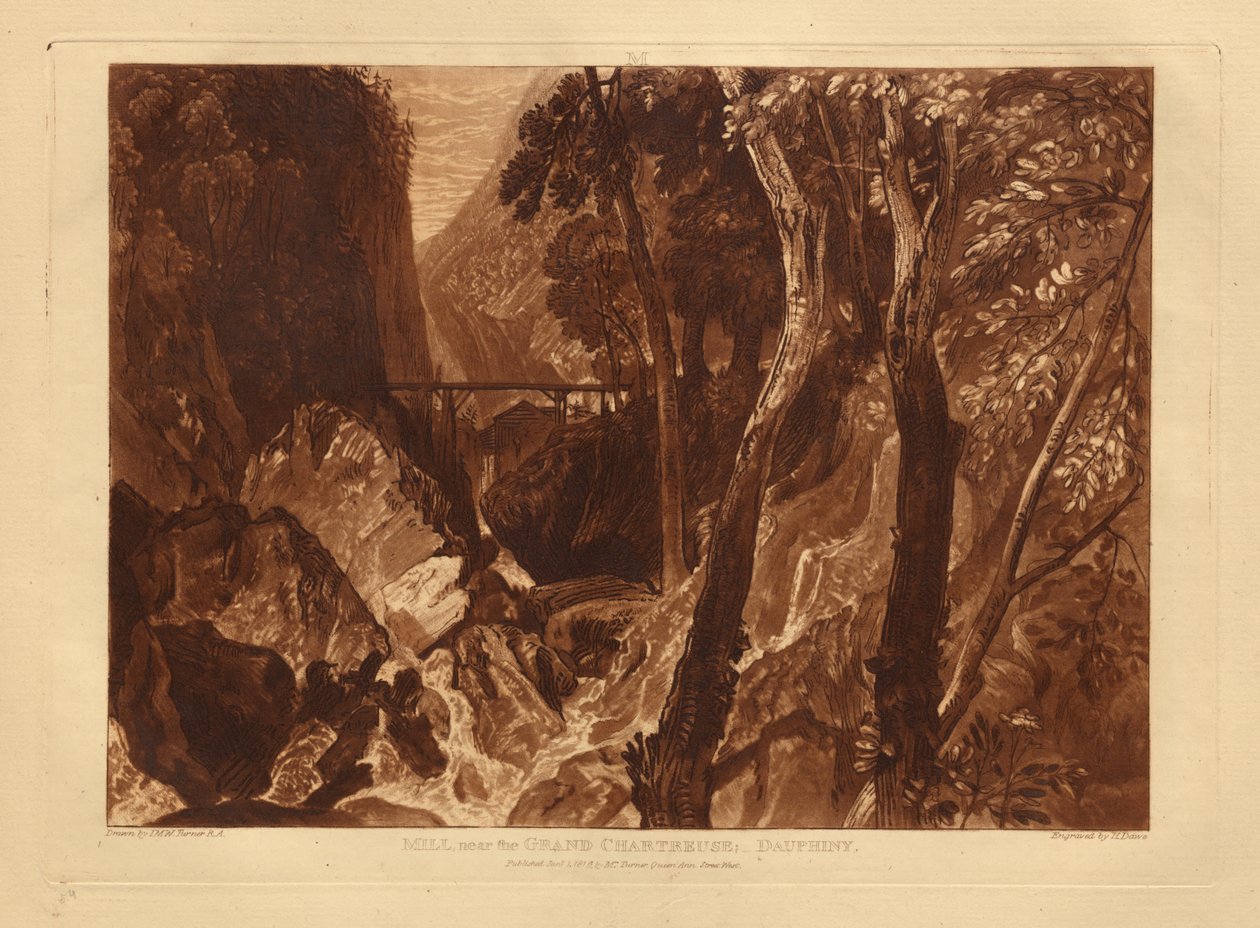 Mühle bei der Grande Chartreuse von Joseph Mallord William Turner
