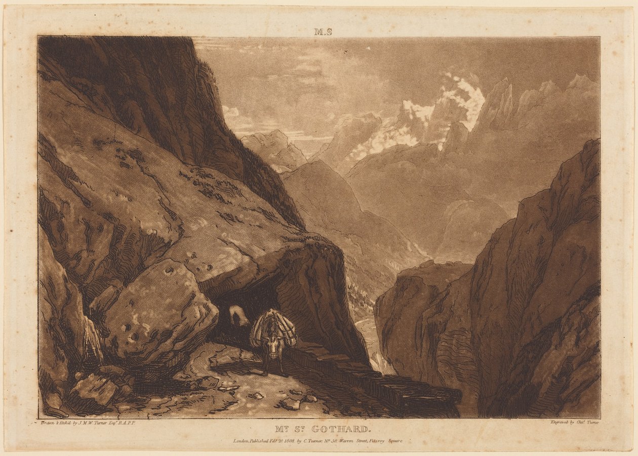 Mt. Saint Gothard von Joseph Mallord William Turner
