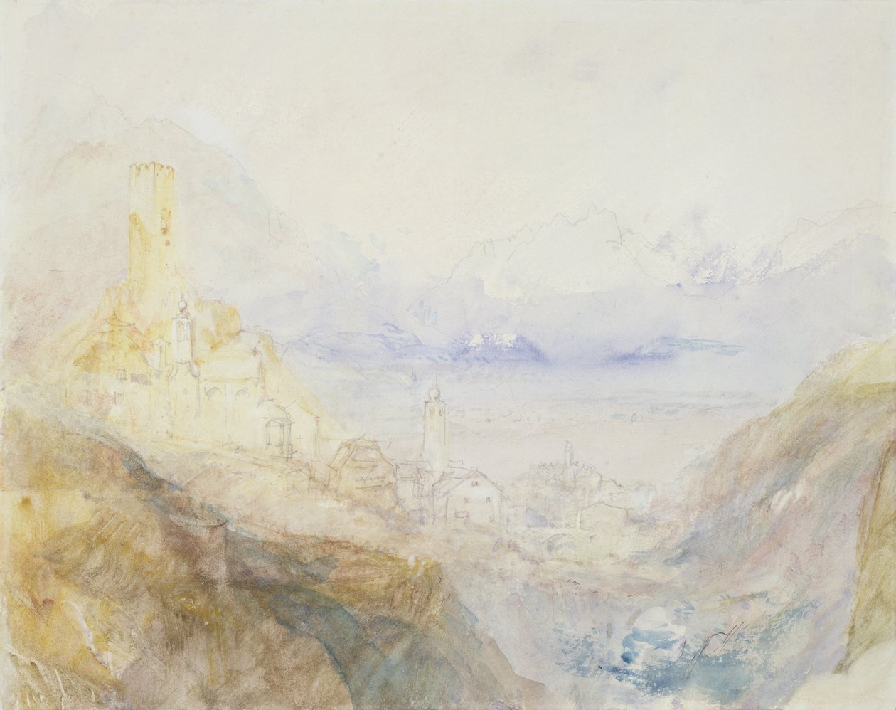 Nr.0588 Hospenthal, Fall des St. Gotthard, Morgen von Joseph Mallord William Turner