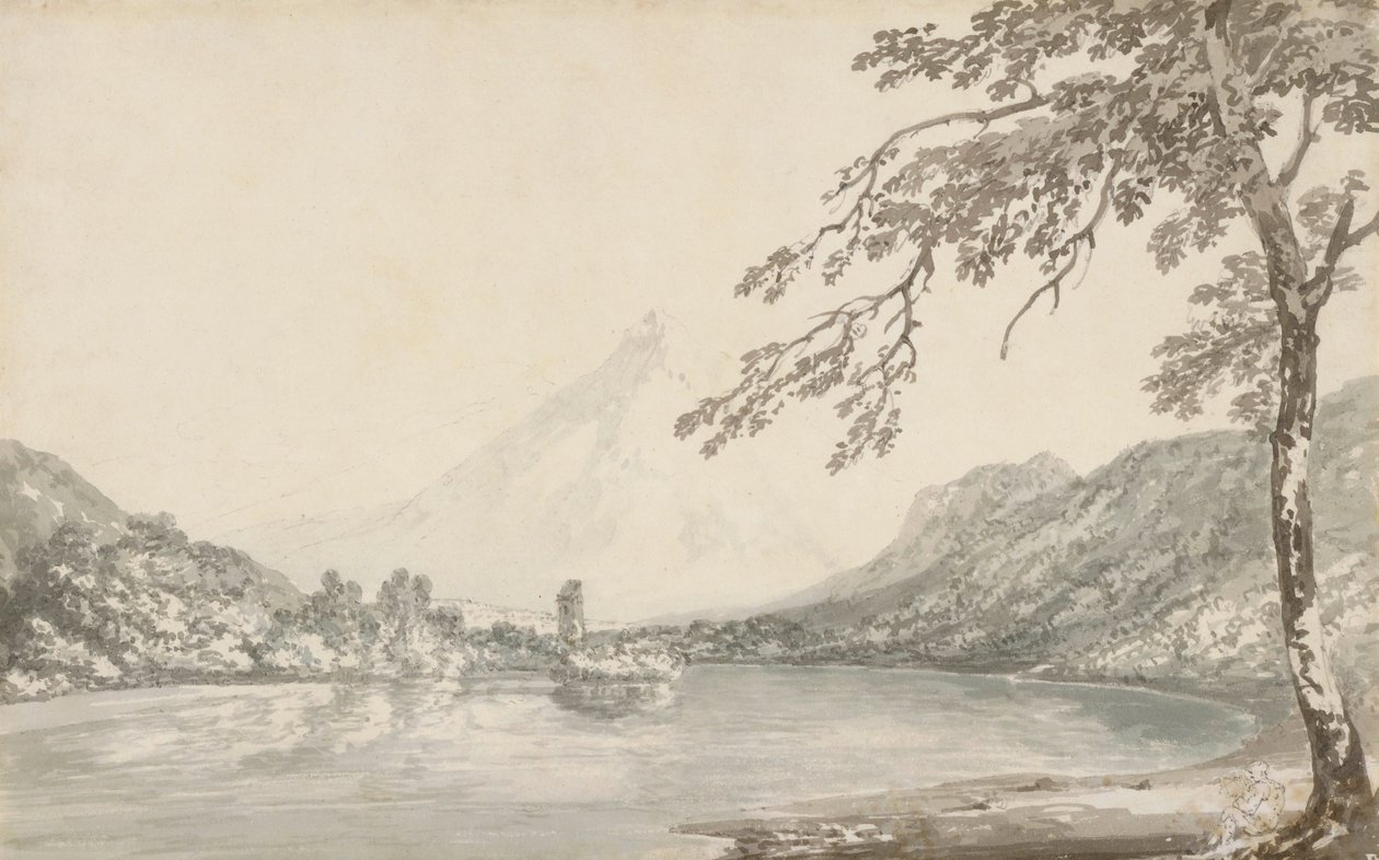 Auf der Aare zwischen Unterseen und dem Brienzersee von Joseph Mallord William Turner