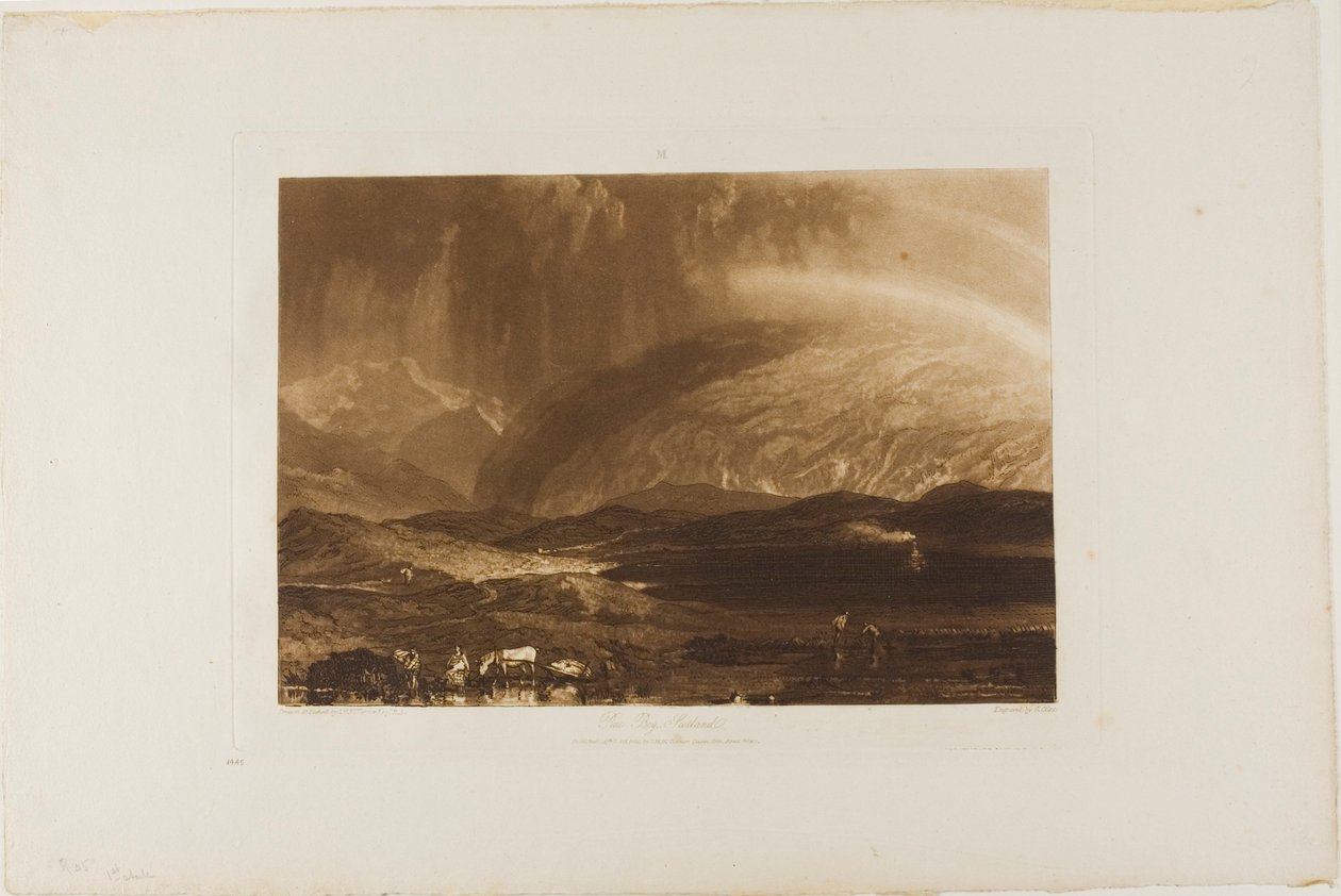 Torfmoor, Schottland, Tafel 45 aus Liber Studiorum von Joseph Mallord William Turner